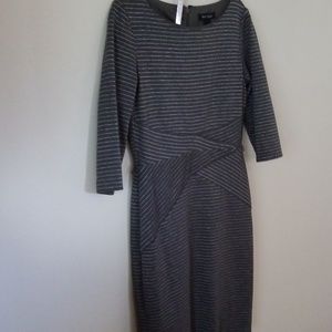 Gray and silver knit dress White House/Black